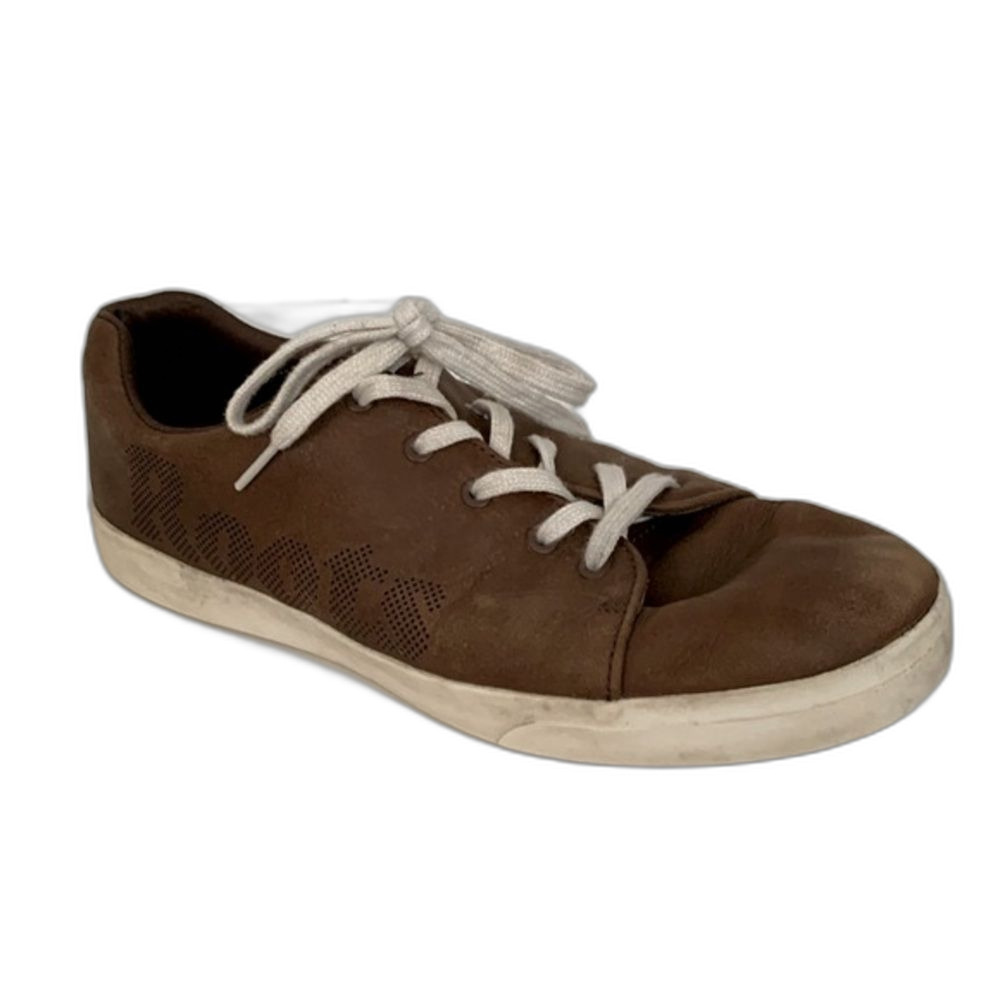Roots Men's Brown Nubuck Leather Round Toe Low Top Casual Sneakers Size 9